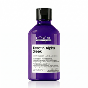 Shampoo ANTIFRIZZ sin sulfato efecto LISO Keratin Alpha Sleek