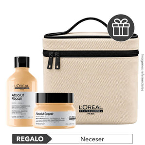 Pack REPARACIÓN cab. DAÑADO: Shampoo + Masc. + REGALO Neceser