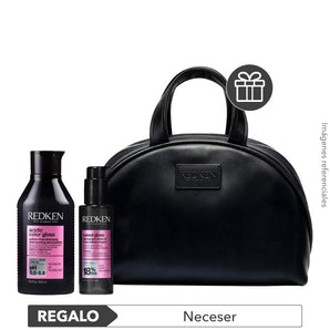 Pack COLOR y BRILLO: Shampoo 300ml + Aceite Naked Gloss 100ml + REGALO Neceser