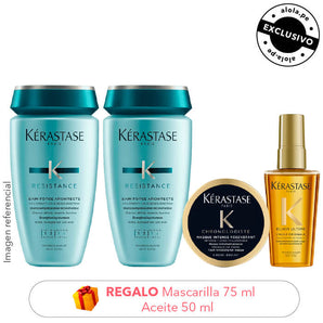 Pack REPARACIÓN cab. DAÑADO: 2 Shampoos + REGALOS Mascarilla 75ml y Aceite 50ml