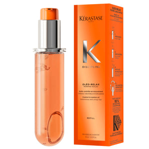 RECARGA Aceite Discipline Oléo Relax · ANTIFRIZZ y Protector Térmico para cab. REBELDE y VOLUMINOZO