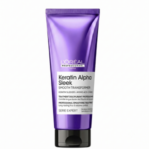 Tratamiento ANTIFRIZZ cab. más uniforme · Smooth Transformer Keratin Alpha Sleek