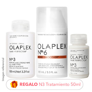 Pack Virales: N°3 Tratamiento REPARADOR 100ml + N°6 Crema de peinar ANTIFRIZZ 100ml + REGALO N°3 Tratamiento 50ml
