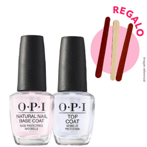 Pack Base + Brillo Nail Lacquer clásico + REGALO Limas