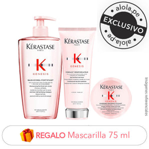 Pack ANTICAÍDA: Shampoo cuero cabelludo graso 500ml + Acondicionador 200ml + REGALO Mascarilla 75ml