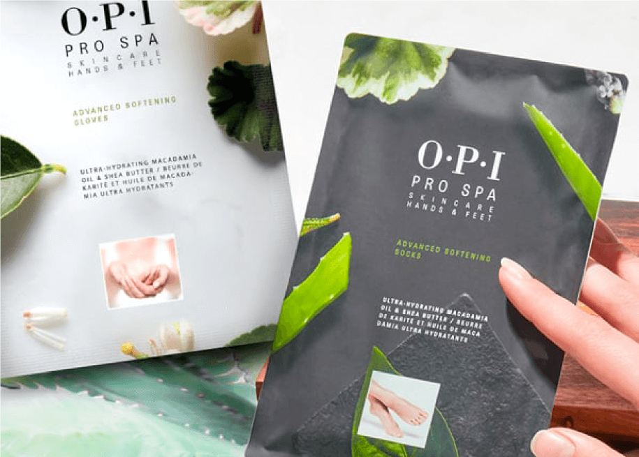 guantes medias hidratantes opi piel