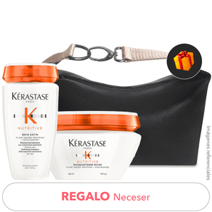 Pack HIDRATACIÓN PROFUNDA cab. MUY SECO: Shampoo + Mascarilla cab. grueso + REGALO Neceser