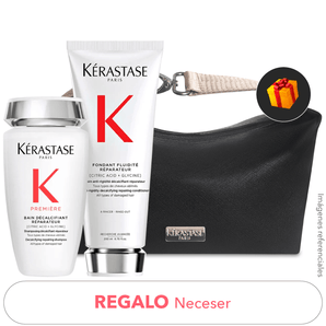 Pack REPARACIÓN PROFUNDA para cab. DAÑADO: Shampoo + Acondicionador + REGALO Neceser