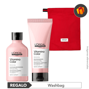 Pack cab. TINTURADO: Sh. + Acond. + REGALO Washbag