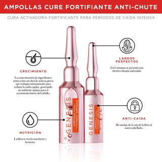 Ampollas para la CAÍDA Genesis Cure Anti-Chute Fortifiantes