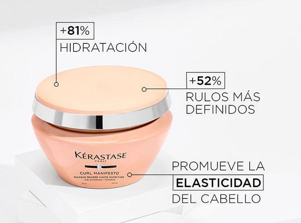 Mascarilla para cabello RIZADO / ONDULADO Curl Manifesto