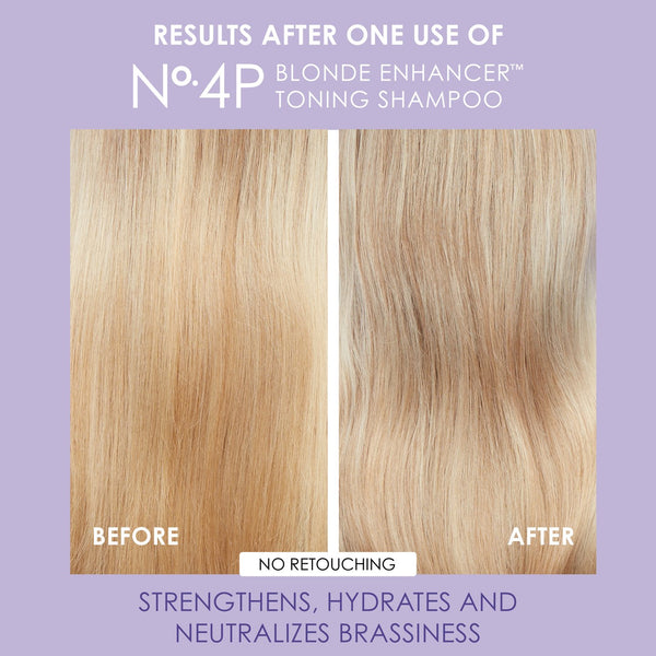 N° 4 P Shampoo con Pigmento Violeta para cab. RUBIO, DECOLORADO y BALAYAGE Blonde Enhancing Toning