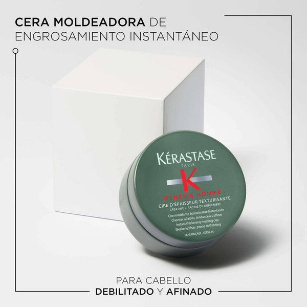 Cera de peinado para HOMBRES - POTENCIADOR de FUERZA y GROSOR Genesis